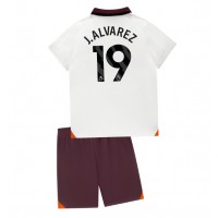 Camisa de time de futebol Manchester City Julian Alvarez #19 Replicas 2º Equipamento Infantil 2023-24 Manga Curta (+ Calças curtas)